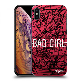 Picasee Silikónový čierny obal pre Apple iPhone XS Max - Bad girl