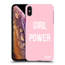 Picasee Silikónový čierny obal pre Apple iPhone XS Max - Girl Power