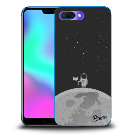 Picasee Silikónový čierny obal pre Honor 10 - Astronaut