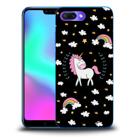 Picasee Silikónový čierny obal pre Honor 10 - Unicorn star heaven