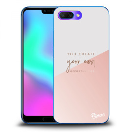 Picasee Silikónový prehľadný obal pre Honor 10 - You create your own opportunities