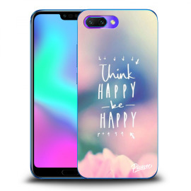 Picasee Silikónový prehľadný obal pre Honor 10 - Think happy be happy