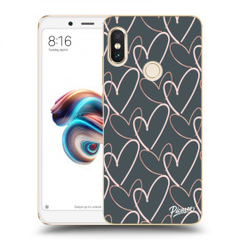 Picasee Silikónový prehľadný obal pre Xiaomi Redmi Note 5 Global - Lots of love