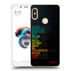 Picasee Silikónový prehľadný obal pre Xiaomi Redmi Note 5 Global - Motto life