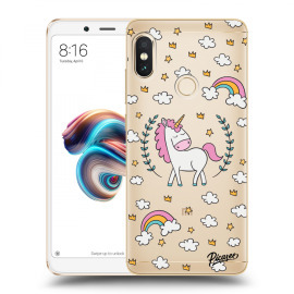 Picasee Silikónový prehľadný obal pre Xiaomi Redmi Note 5 Global - Unicorn star heaven