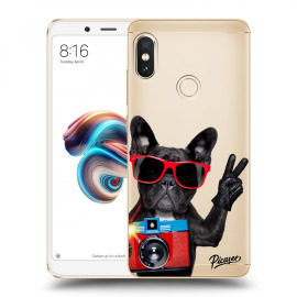 Picasee Silikónový prehľadný obal pre Xiaomi Redmi Note 5 Global - French Bulldog