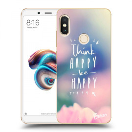 Picasee Silikónový prehľadný obal pre Xiaomi Redmi Note 5 Global - Think happy be happy