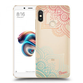 Picasee Silikónový prehľadný obal pre Xiaomi Redmi Note 5 Global - Flowers pattern