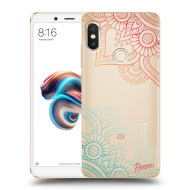 Picasee Silikónový prehľadný obal pre Xiaomi Redmi Note 5 Global - Flowers pattern - cena, porovnanie