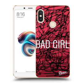 Picasee Silikónový prehľadný obal pre Xiaomi Redmi Note 5 Global - Bad girl