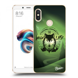 Picasee Silikónový prehľadný obal pre Xiaomi Redmi Note 5 Global - Wolf life