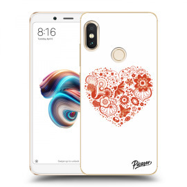 Picasee Silikónový prehľadný obal pre Xiaomi Redmi Note 5 Global - Big heart