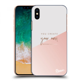 Picasee Silikónový čierny obal pre Apple iPhone X/XS - You create your own opportunities