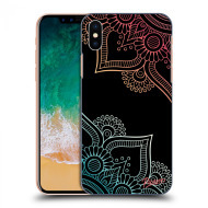 Picasee Silikónový čierny obal pre Apple iPhone X/XS - Flowers pattern - cena, porovnanie