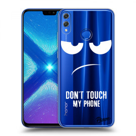 Picasee Silikónový prehľadný obal pre Honor 8X - Don't Touch My Phone