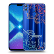 Picasee Silikónový prehľadný obal pre Honor 8X - Flowers pattern - cena, porovnanie