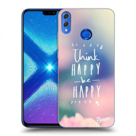 Picasee Silikónový prehľadný obal pre Honor 8X - Think happy be happy