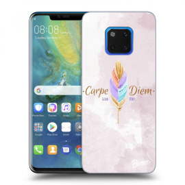 Picasee Silikónový čierny obal pre Huawei Mate 20 Pro - Carpe Diem