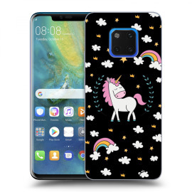 Picasee Silikónový čierny obal pre Huawei Mate 20 Pro - Unicorn star heaven