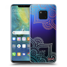 Picasee Silikónový prehľadný obal pre Huawei Mate 20 Pro - Flowers pattern