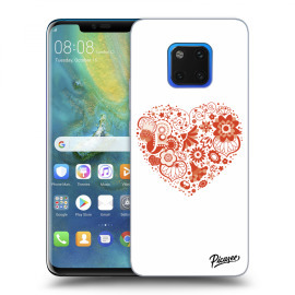 Picasee Silikónový prehľadný obal pre Huawei Mate 20 Pro - Big heart