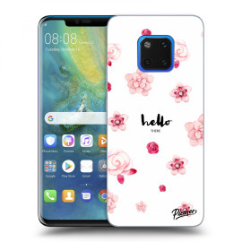 Picasee Silikónový čierny obal pre Huawei Mate 20 Pro - Hello there