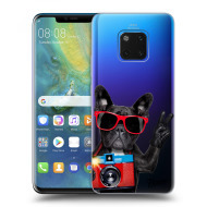 Picasee Silikónový prehľadný obal pre Huawei Mate 20 Pro - French Bulldog - cena, porovnanie