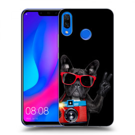 Picasee Silikónový čierny obal pre Huawei Nova 3 - French Bulldog