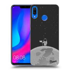 Picasee Silikónový čierny obal pre Huawei Nova 3 - Astronaut