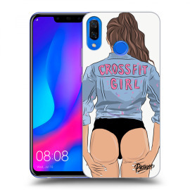 Picasee Silikónový čierny obal pre Huawei Nova 3 - Crossfit girl - nickynellow