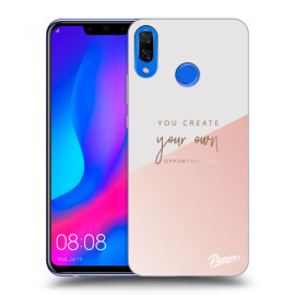 Picasee Silikónový čierny obal pre Huawei Nova 3 - You create your own opportunities