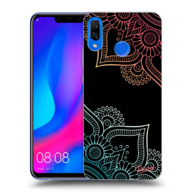 Picasee Silikónový čierny obal pre Huawei Nova 3 - Flowers pattern