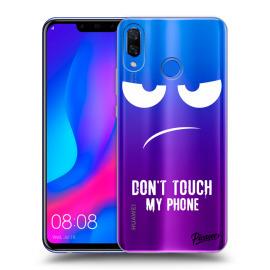 Picasee Silikónový prehľadný obal pre Huawei Nova 3 - Don't Touch My Phone