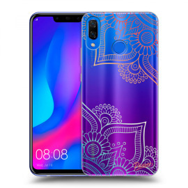 Picasee Silikónový prehľadný obal pre Huawei Nova 3 - Flowers pattern