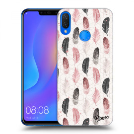 Picasee Silikónový čierny obal pre Huawei Nova 3i - Feather 2