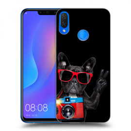 Picasee Silikónový čierny obal pre Huawei Nova 3i - French Bulldog