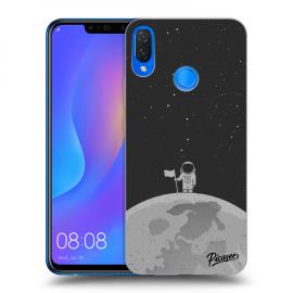 Picasee Silikónový čierny obal pre Huawei Nova 3i - Astronaut