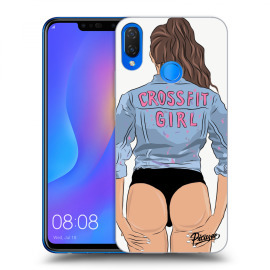 Picasee Silikónový čierny obal pre Huawei Nova 3i - Crossfit girl - nickynellow