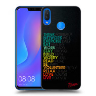 Picasee Silikónový čierny obal pre Huawei Nova 3i - Motto life - cena, porovnanie