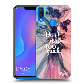 Picasee Silikónový čierny obal pre Huawei Nova 3i - Don't think TOO much