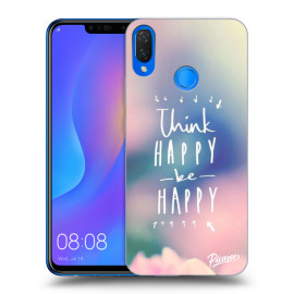 Picasee Silikónový čierny obal pre Huawei Nova 3i - Think happy be happy