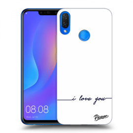 Picasee Silikónový čierny obal pre Huawei Nova 3i - I love you