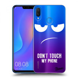 Picasee Silikónový prehľadný obal pre Huawei Nova 3i - Don't Touch My Phone