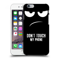 Picasee Silikónový čierny obal pre Apple iPhone 6/6S - Don't Touch My Phone - cena, porovnanie