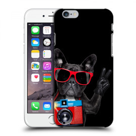 Picasee Silikónový čierny obal pre Apple iPhone 6/6S - French Bulldog