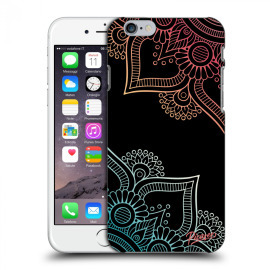 Picasee Silikónový čierny obal pre Apple iPhone 6/6S - Flowers pattern