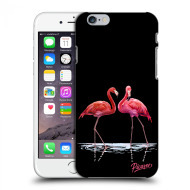 Picasee Silikónový čierny obal pre Apple iPhone 6/6S - Flamingos couple - cena, porovnanie