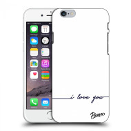 Picasee Silikónový čierny obal pre Apple iPhone 6/6S - I love you - cena, porovnanie