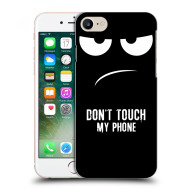 Picasee Silikónový čierny obal pre Apple iPhone 7 - Don't Touch My Phone - cena, porovnanie