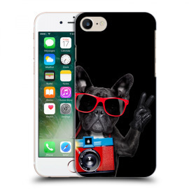 Picasee Silikónový čierny obal pre Apple iPhone 7 - French Bulldog